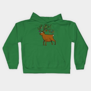 Ornament reindeer Kids Hoodie